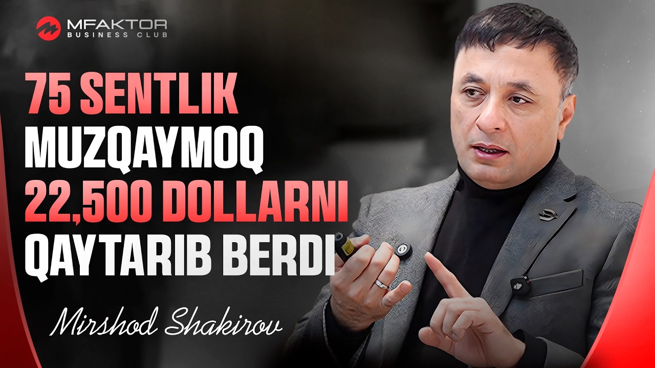 75 sentlik muzqaymoq 22,500 dollarni qaytarib berdi | Mirshod Shakirov