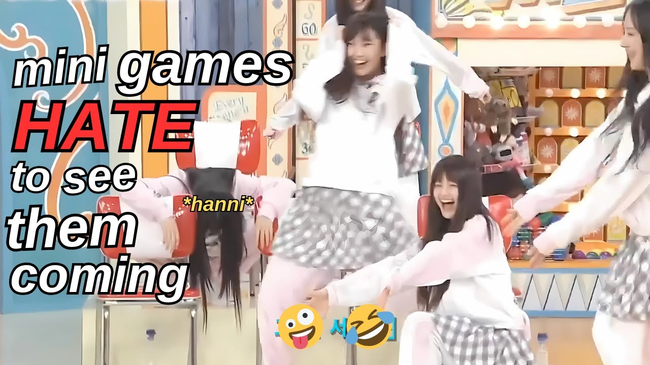 NewJeans EATING UP mini games... (by cheating)