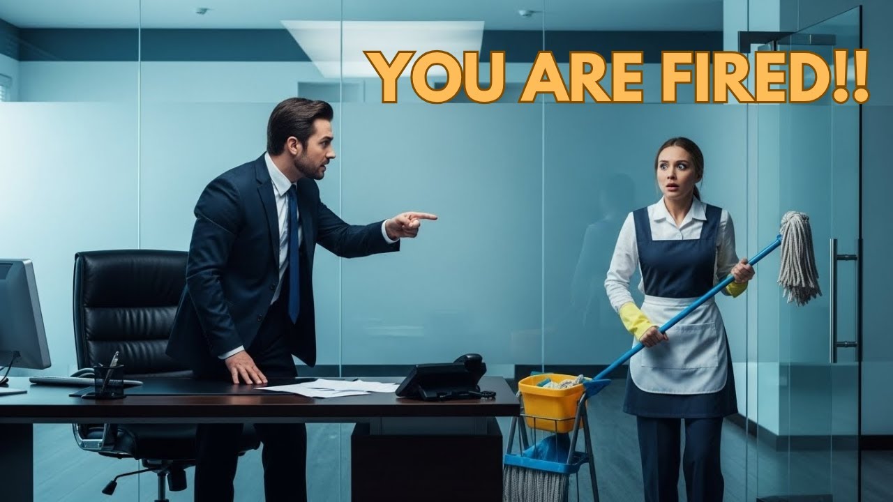 CEO Fires Cleaning Lady for Being Late — Her Reason Makes Him Break Down