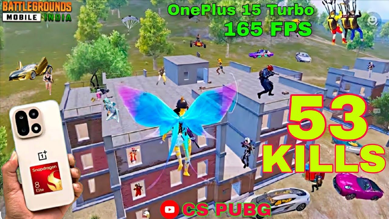  53 Kills 🔥 OnePlus 15 - Best Aggressive Rush Gameplay with 144 FPS | Heating Issue & Gyro Fix?