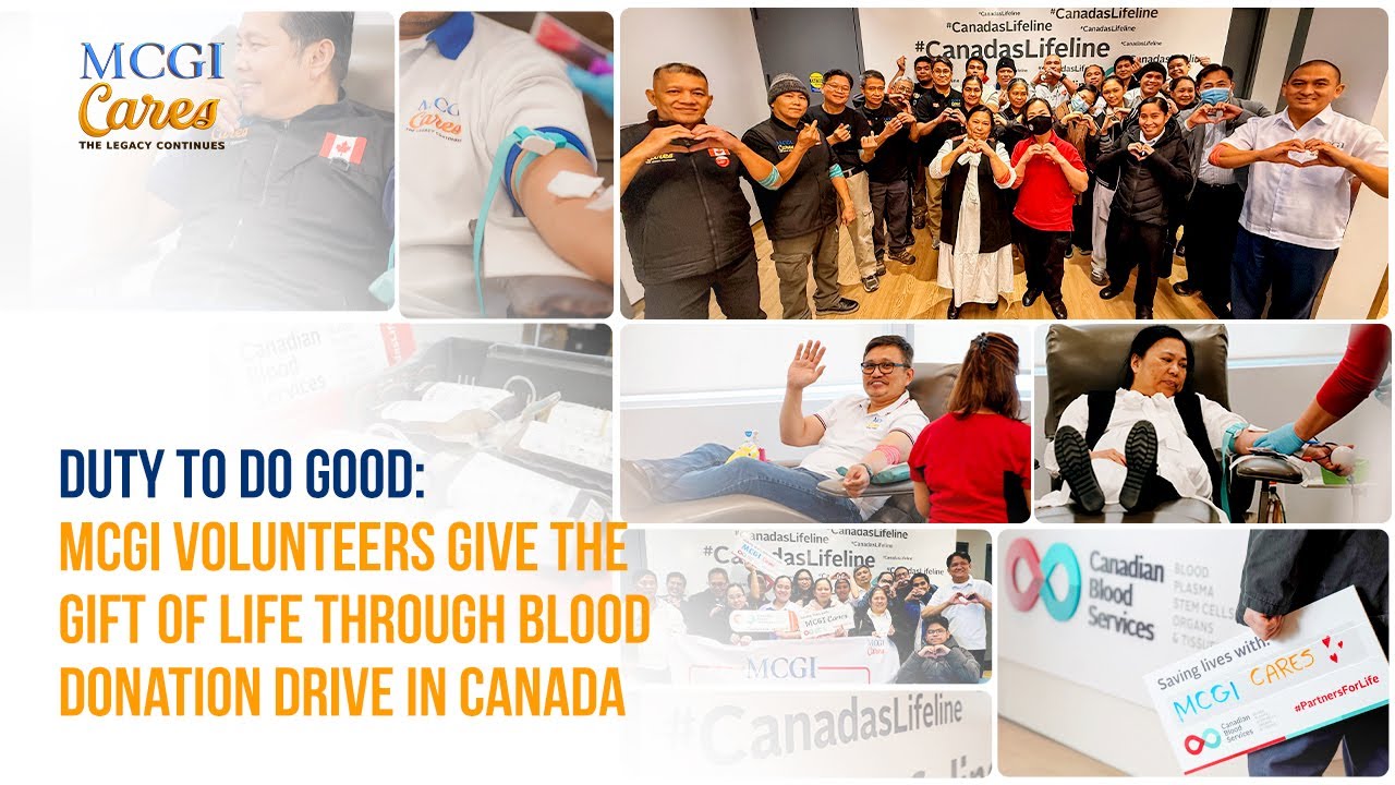 Duty to Do Good: MCGI Volunteers Give the Gift of Life Through Blood Donation Drive in Canada