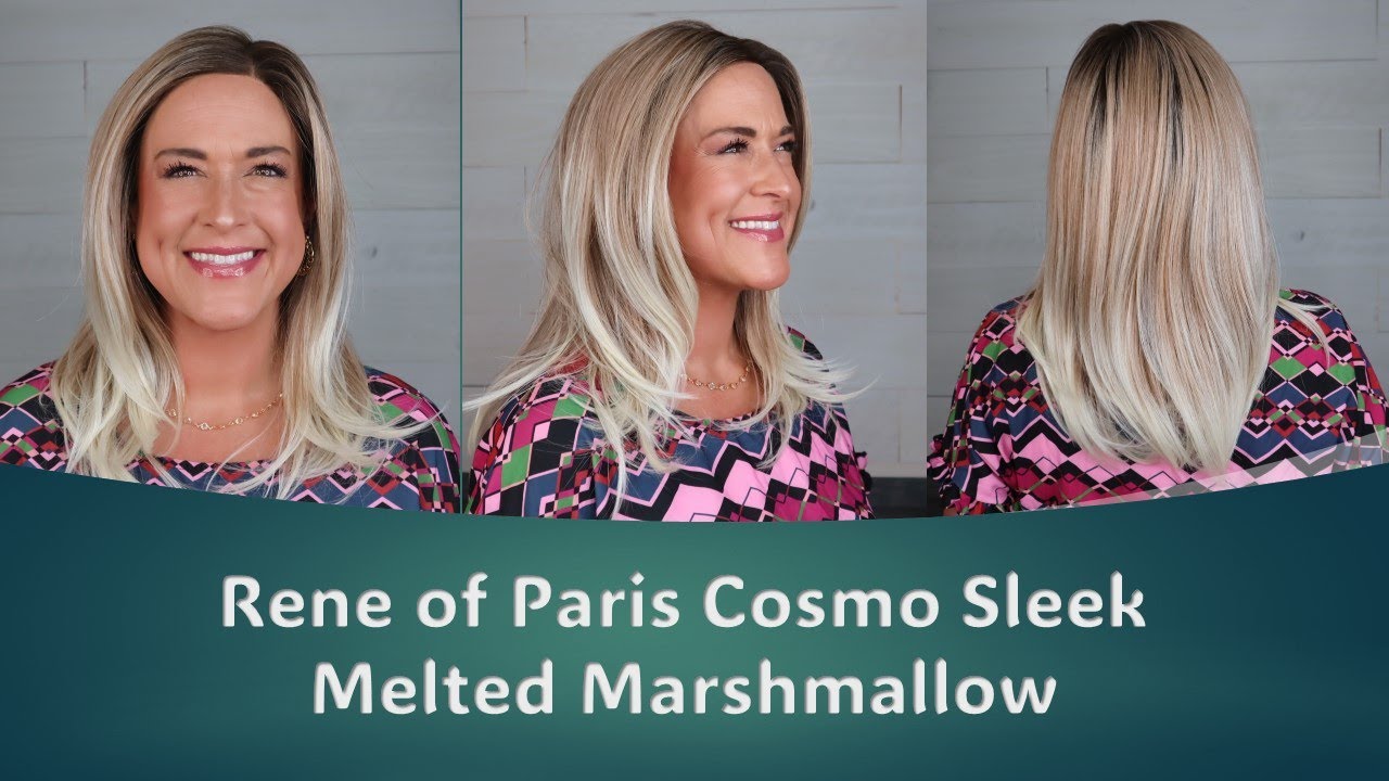 Rene of Paris Cosmo Sleek in Melted Marshmallow | Heat friendly synthetic wig review