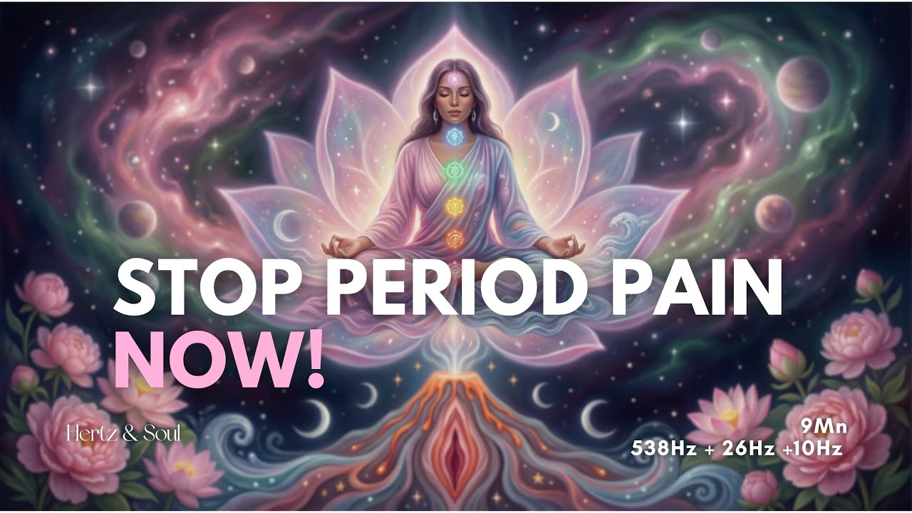Sound Therapy for Menstrual Pain | 528 Hz + 10 Hz + 26 Hz Frequency