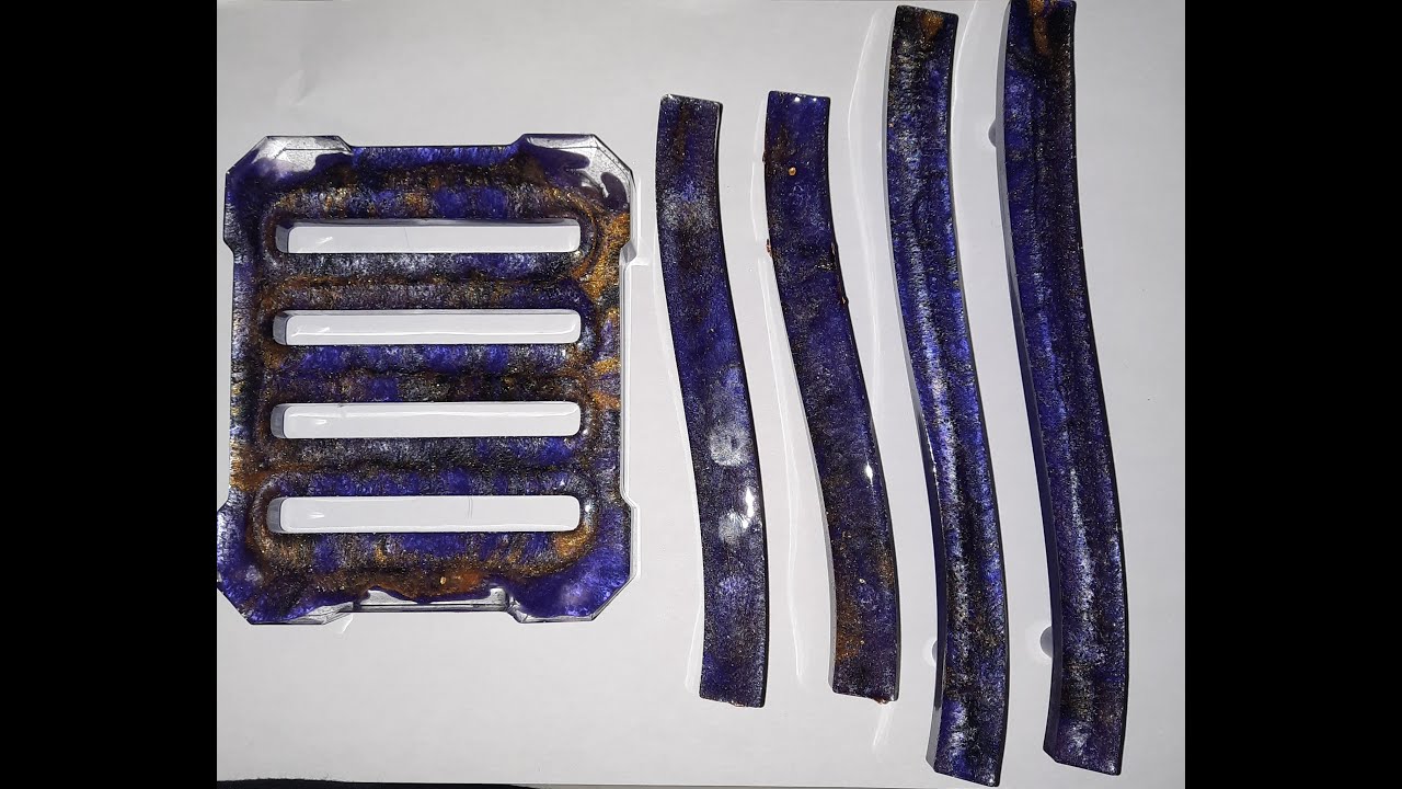 Making Epoxy Resin Cupboard and Drawer Handles with a Random Coaster.