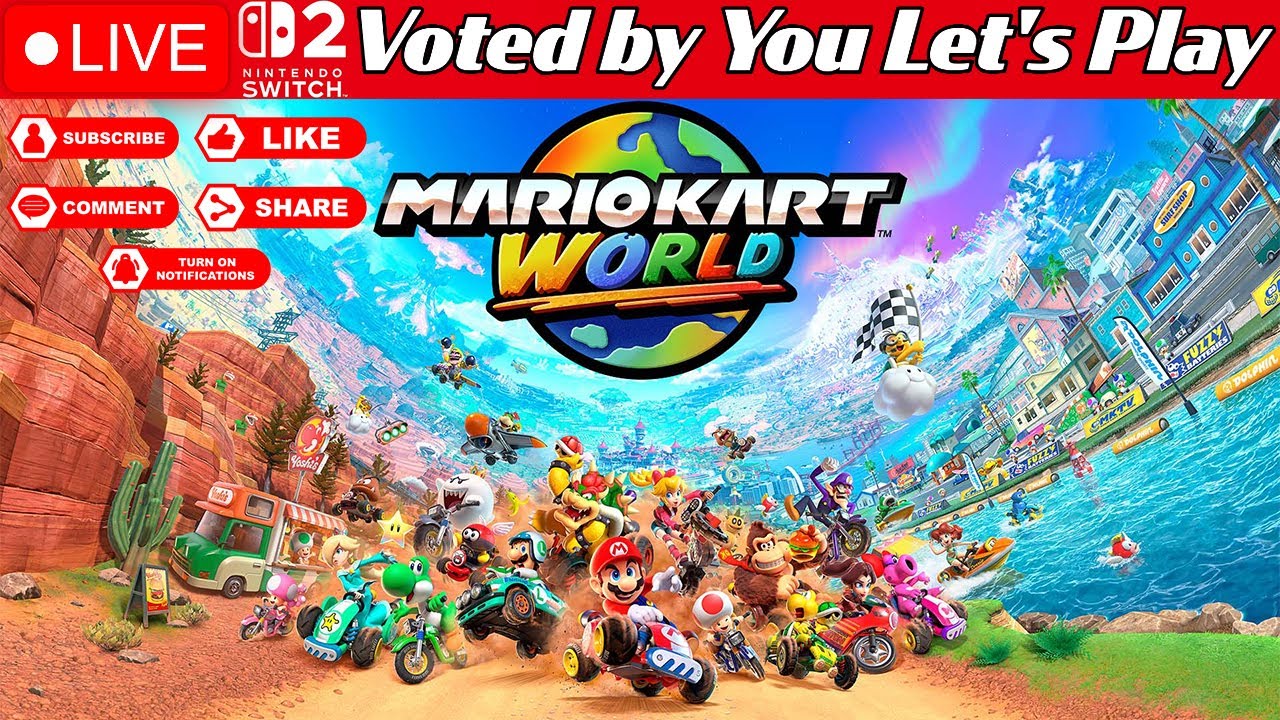 🔴LIVE🔴Mario Kart World Switch 2