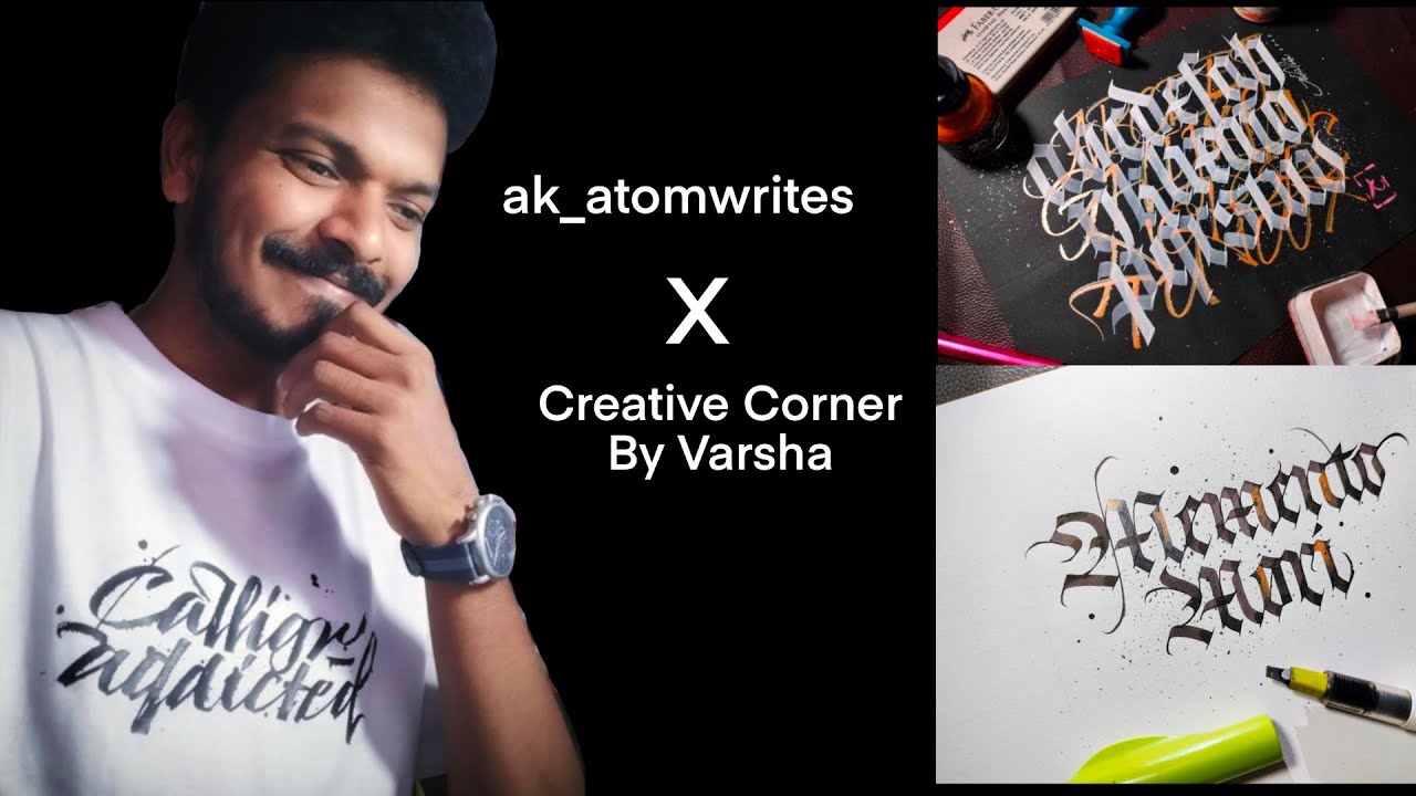 Artist interview | @ATOMCALLIGRAPHY X @VisualsbyVarsha | Calligraphy as a profession |
