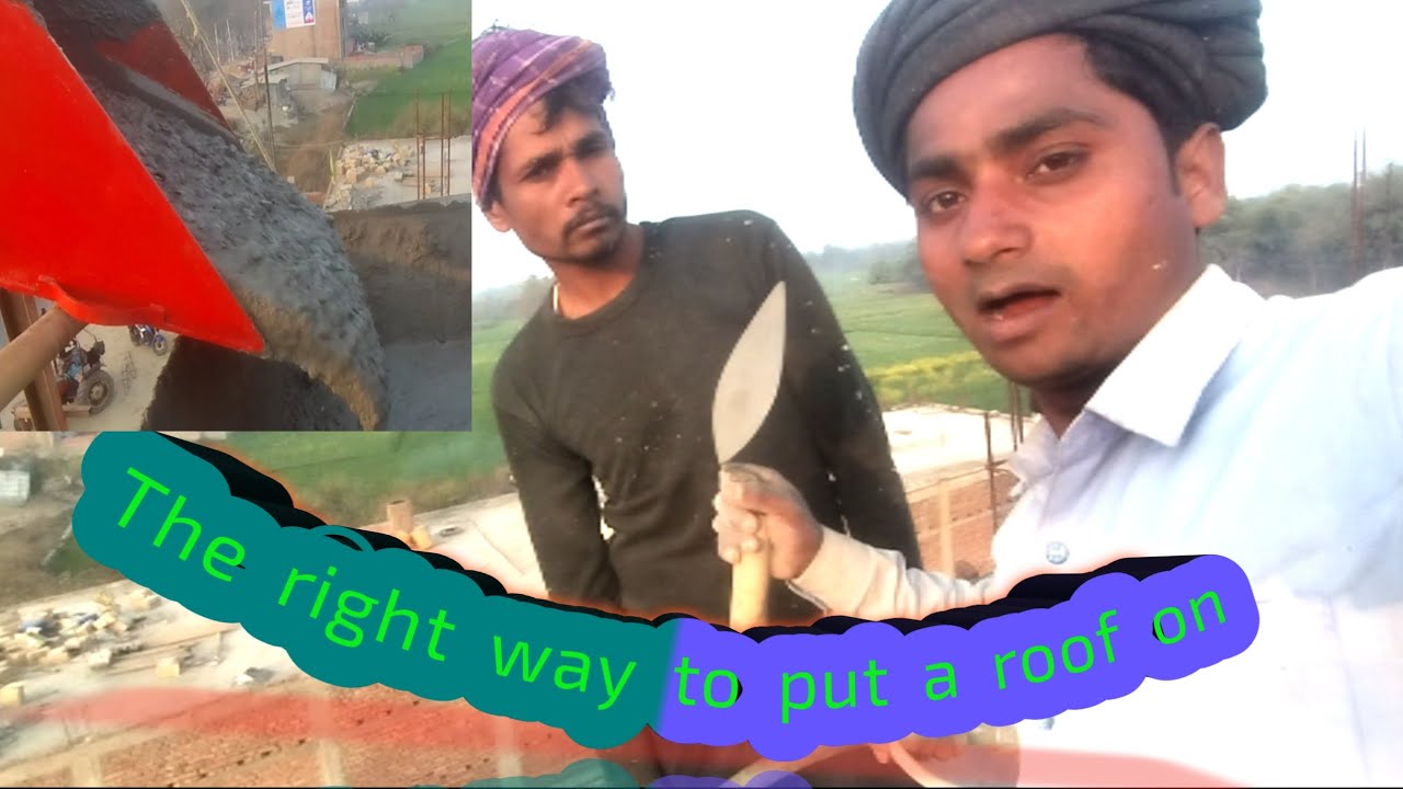 We are showing you the correct way to put a roof. How we put a roof