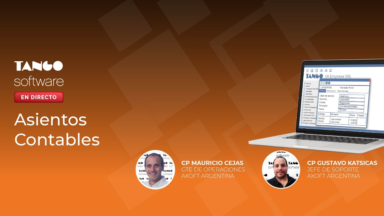 Tango Software - Asientos contables