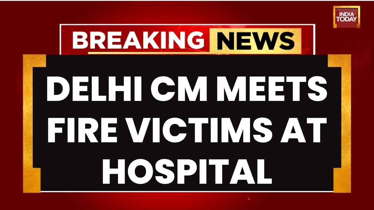 Delhi CM Rekha Gupta Meets Fire Victims At Max Hospital After Tragic Hotel Blaze