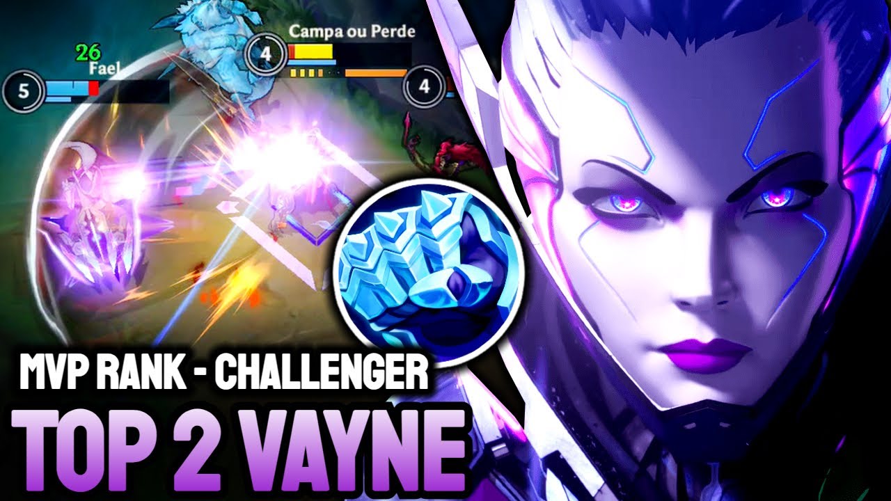 WILD RIFT VAYNE - TOP 2 VAYNE GAMEPLAY - CHALLENGER RANKED