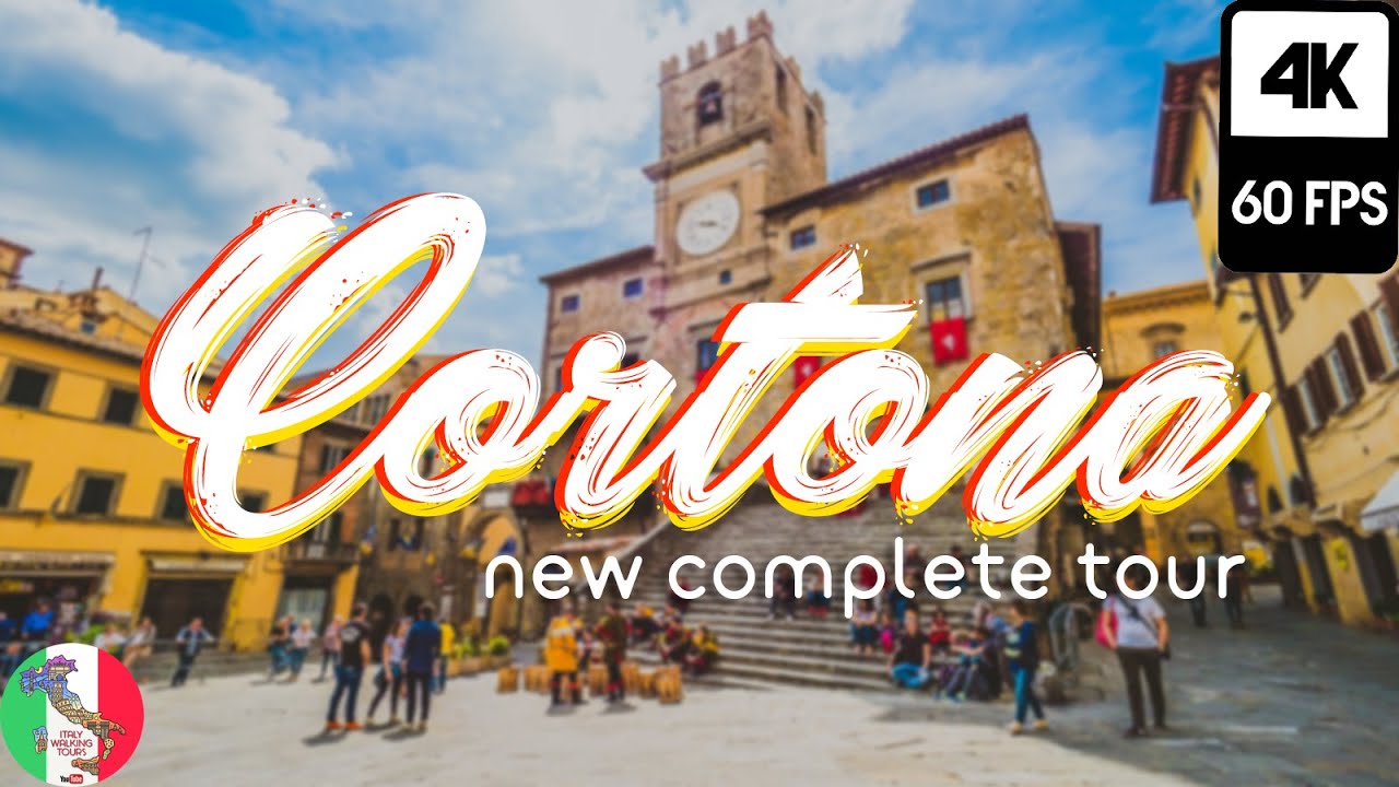 【4K】 CORTONA 2022 new Walking Tour Subtitled Guide