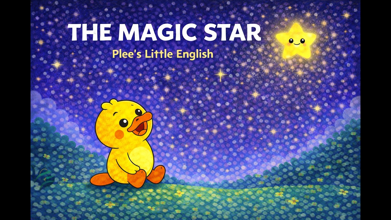 The Magic Star ⭐ | Plee Finds a Falling Star! | Simple English Story for Kids