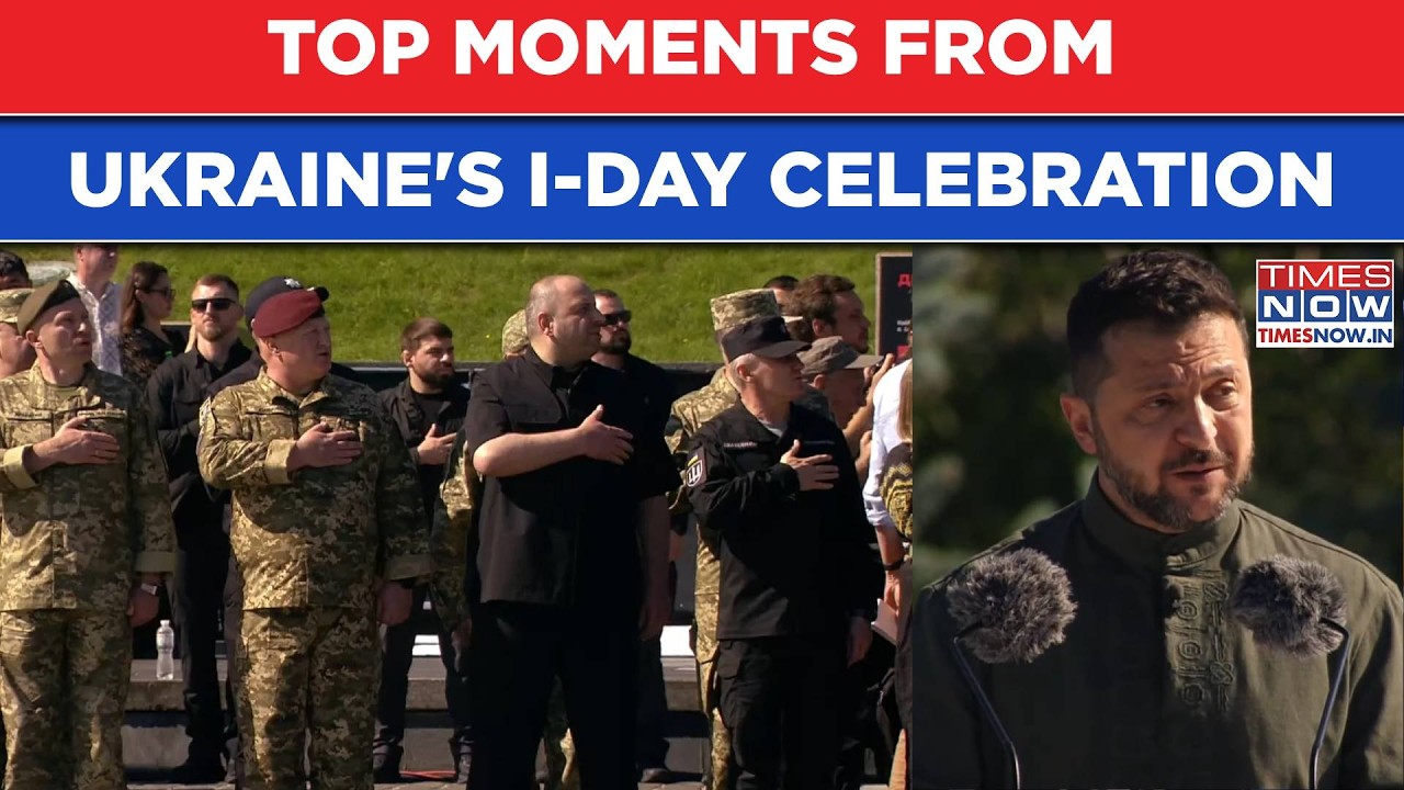 Ukraine Independence Day Top Highlights: Military Parade To Zelenskyy's Speech | Unmissable Moments