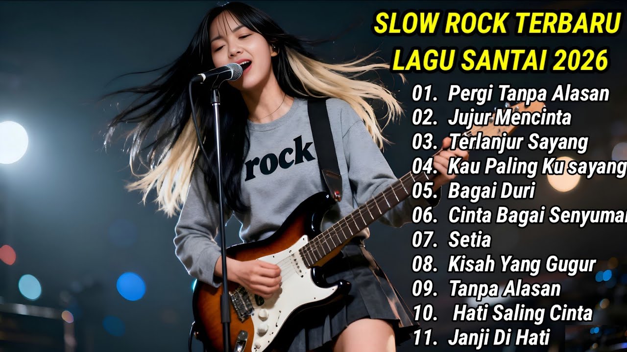 Kumpulan 11 Lagu Teman Kerja 2026🎸 Slow Rock Melayu Pergi Tanpa Alasan