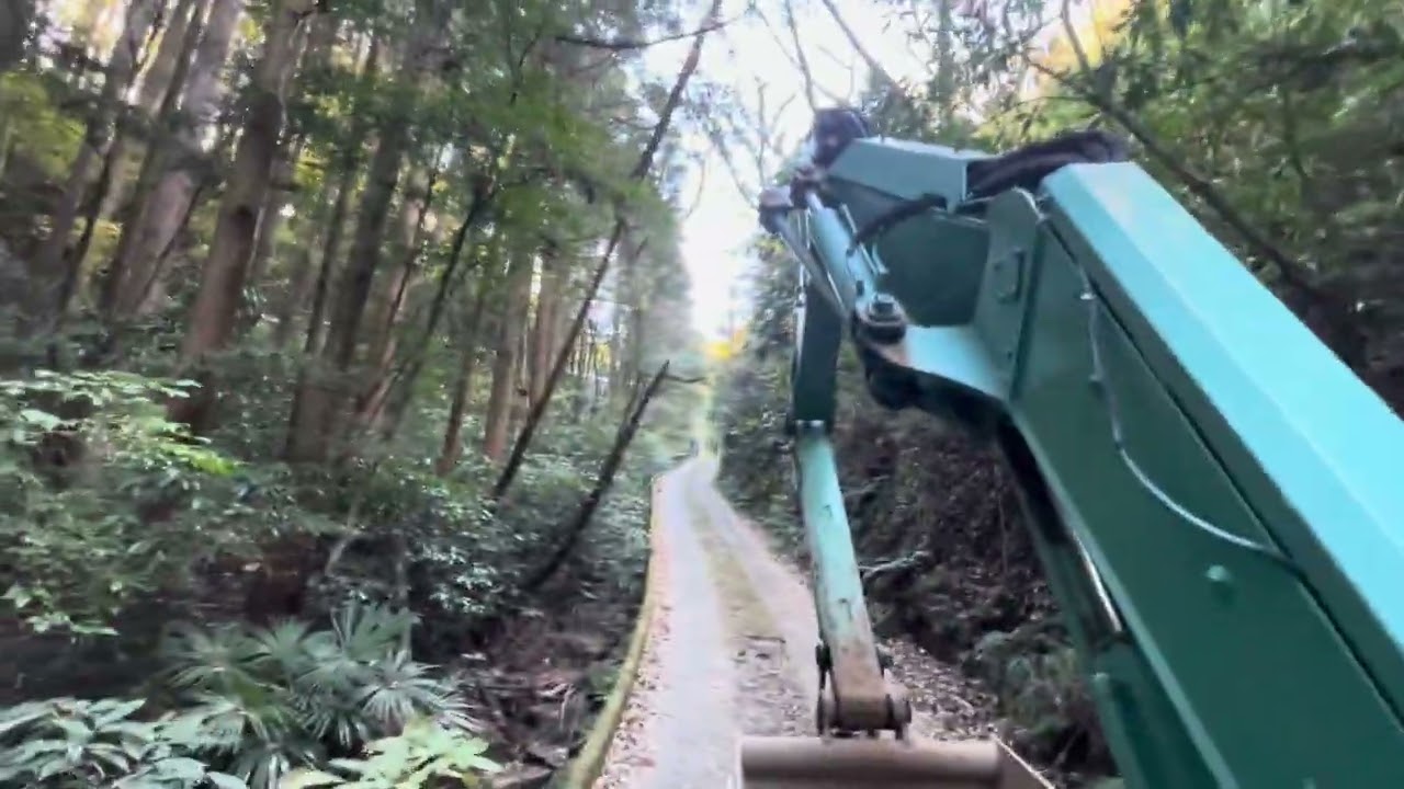 backhoe returned to site 