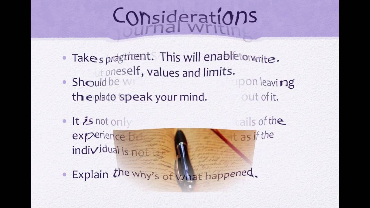REFLECTIVE JOURNAL WRITING