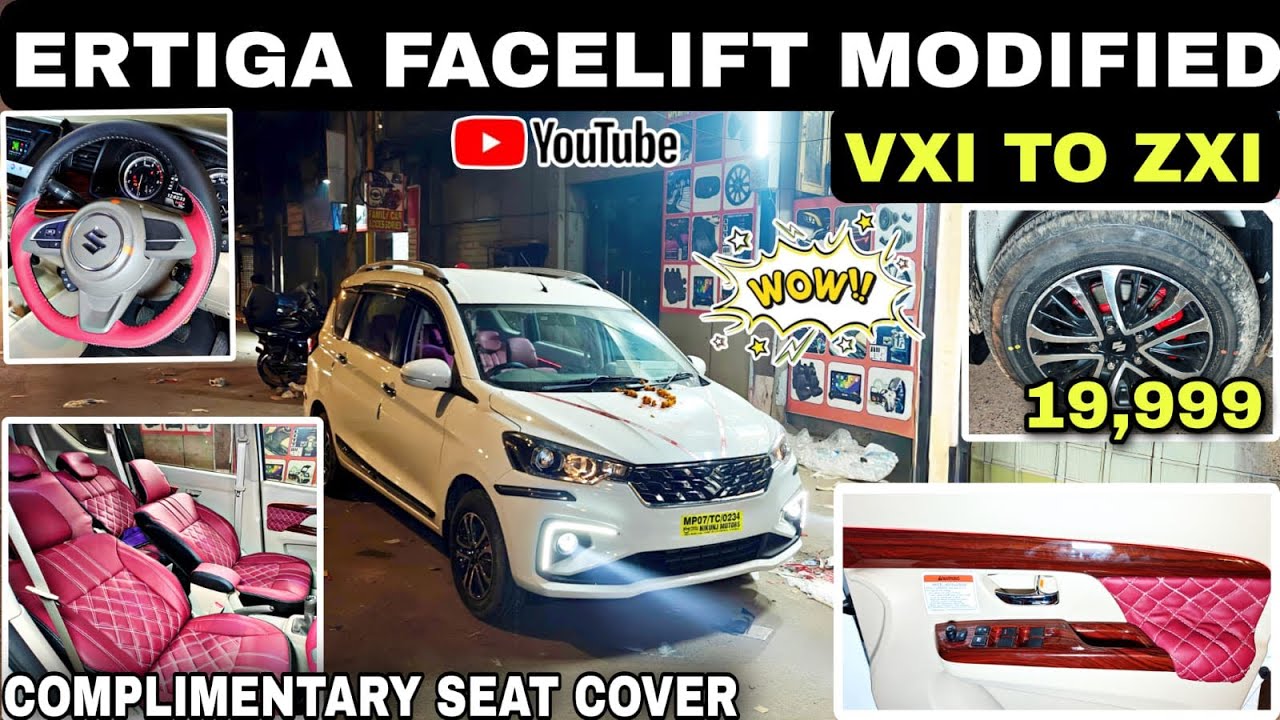 2025 ERTIGA VXI TO ZXI MODIFICATION WITH PRICE✅ERTIGA BASE TO TOP MODIFICATION✅LUXURIOUS INTERIOR 😍