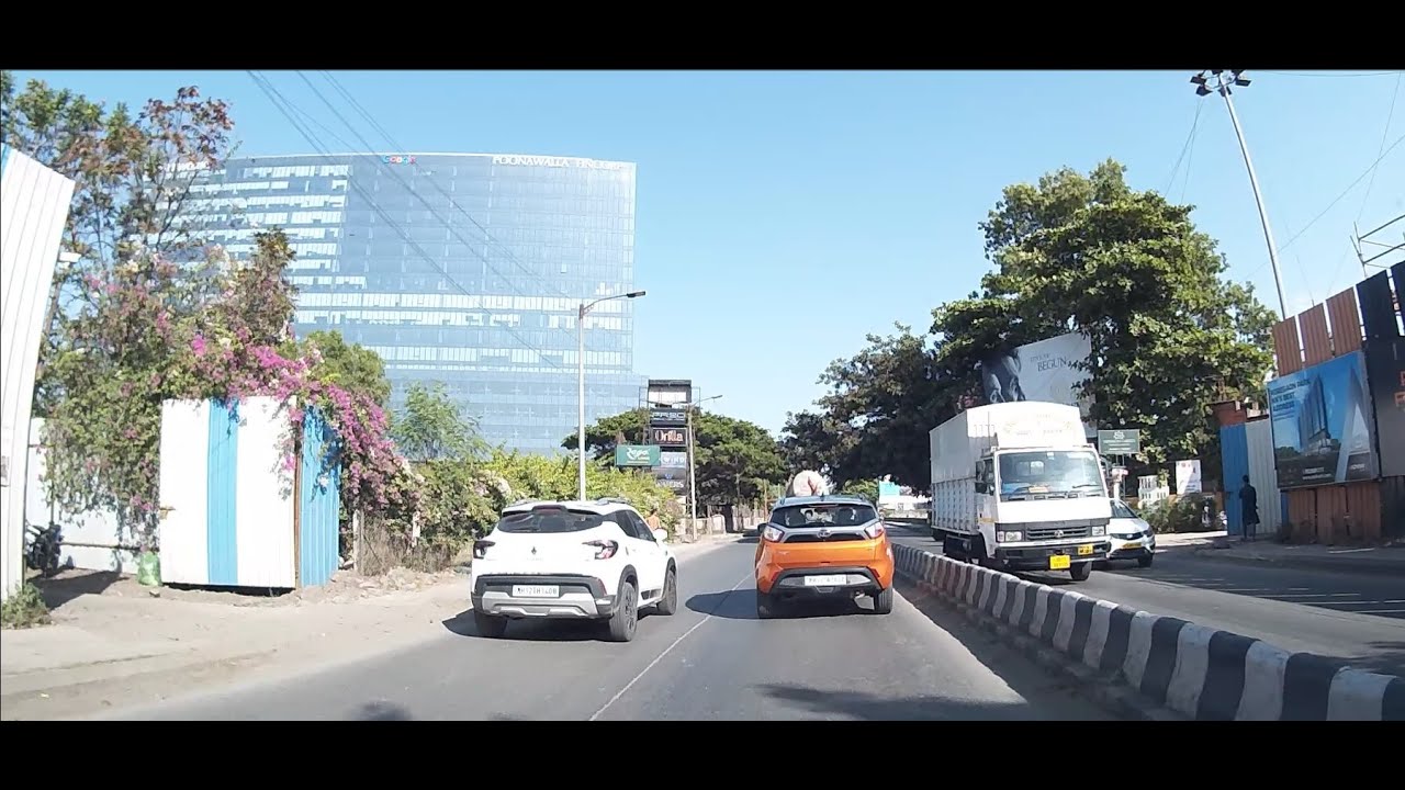 Driving in Pune : A casual slow drive from Bund Garden Bridge to North Main Road in Koregaon Park