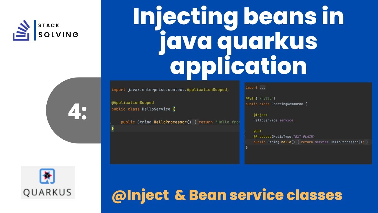 java quarkus bean injection: quarkus tutorial,