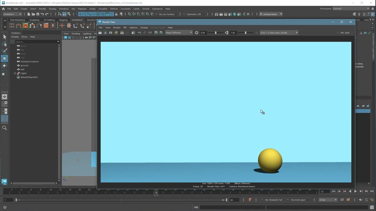 Maya to Premiere: Basics of Rendering and Compressing a Movie in 3D