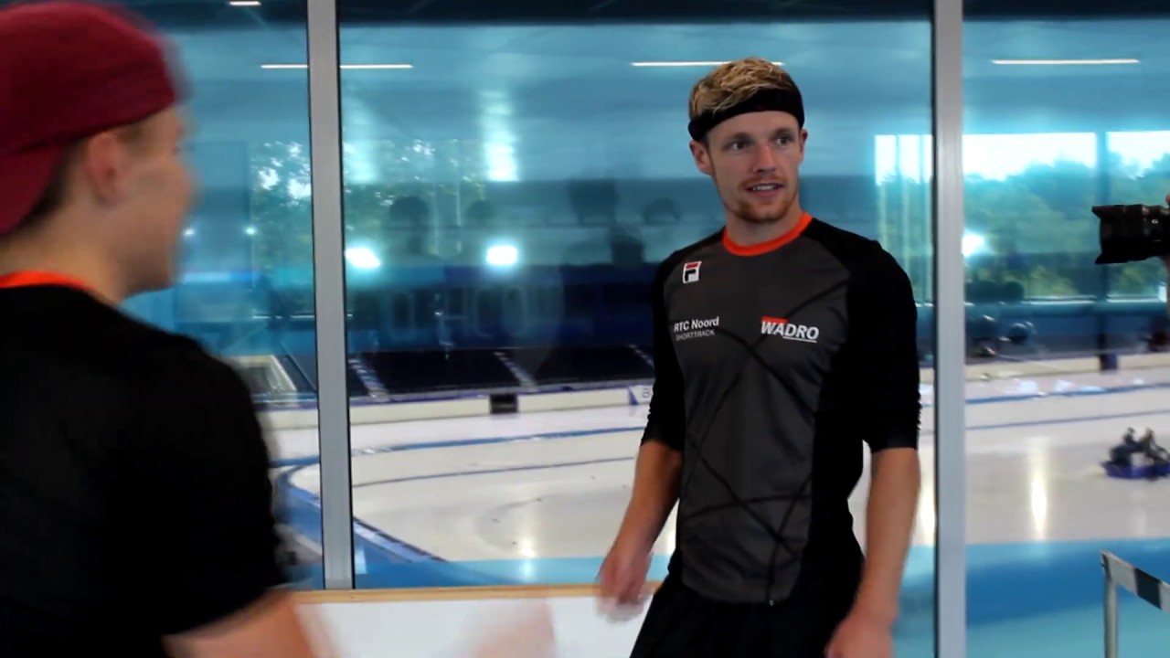 WE GEVEN ENZO KNOL EEN SHORTTRACK TRAINING! BROEZN VLOG #12