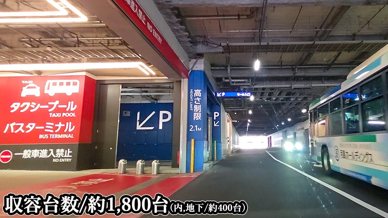 有明ガーデン『地下』P1駐車場入口まで｜東京都 江東区 ショッピングモール 2025/8