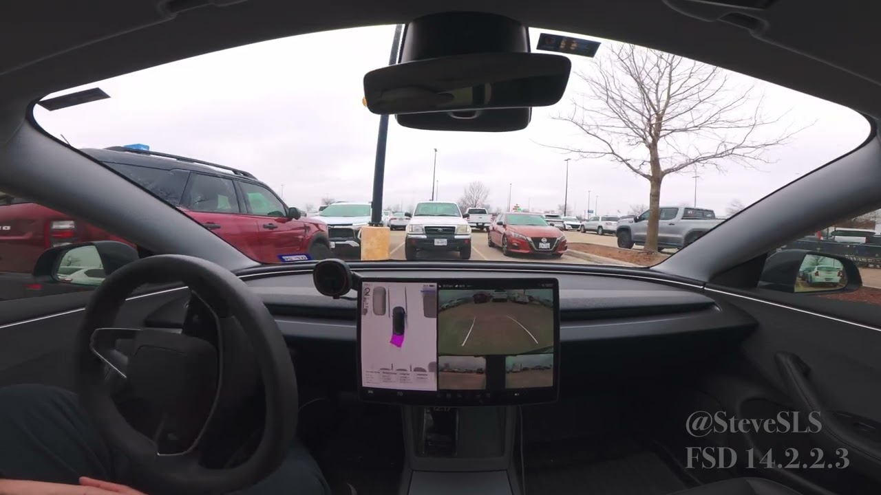 Tesla FSD 14.2.2.3 : Parking Test - Getting Much Better!