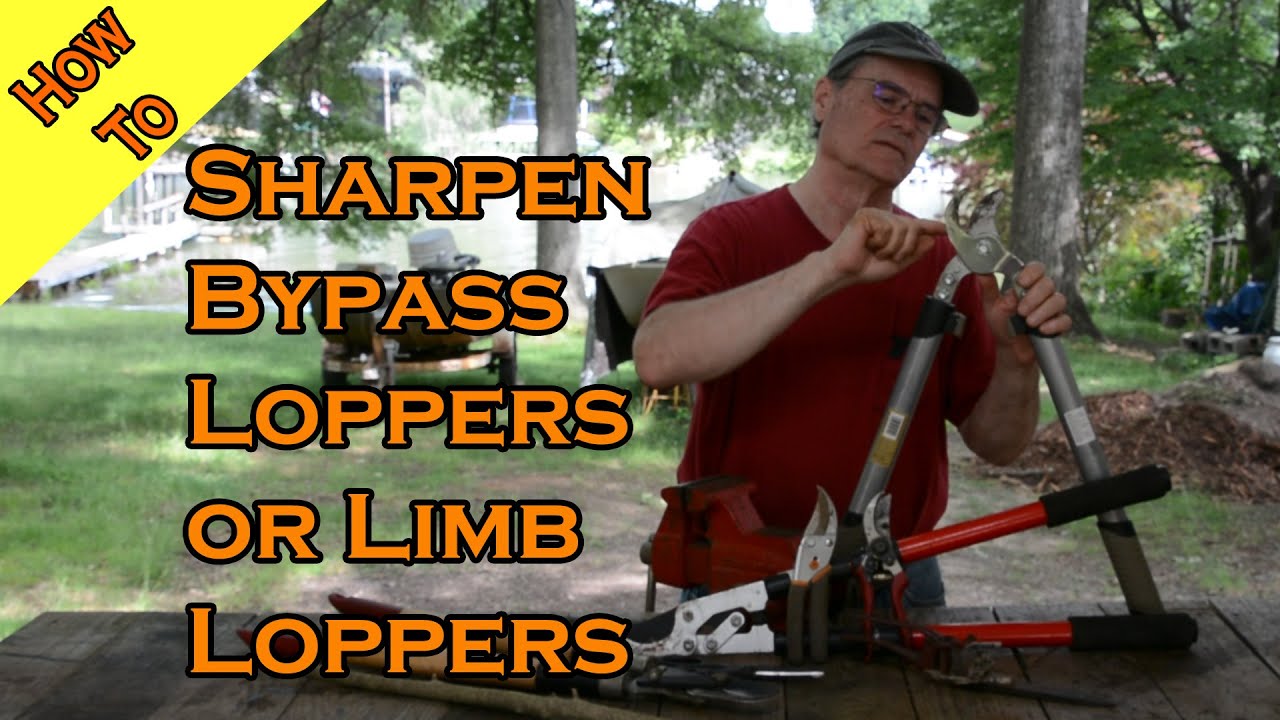 How to Sharpen, Pruning Shears, Garden Shears, Bypass Loppers or Limb Loppers.