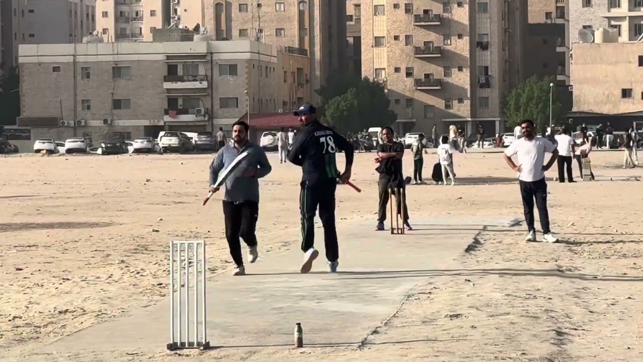 “Street Cricket in Kuwait | Amazing Shots & Wickets!