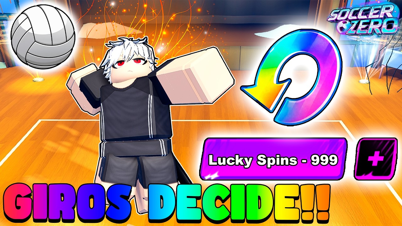 O GIRO DA SORTE🍀ESCOLHE MEU ESTILO NO VOLLEYBALL LEGENDS!!🏐❄️
