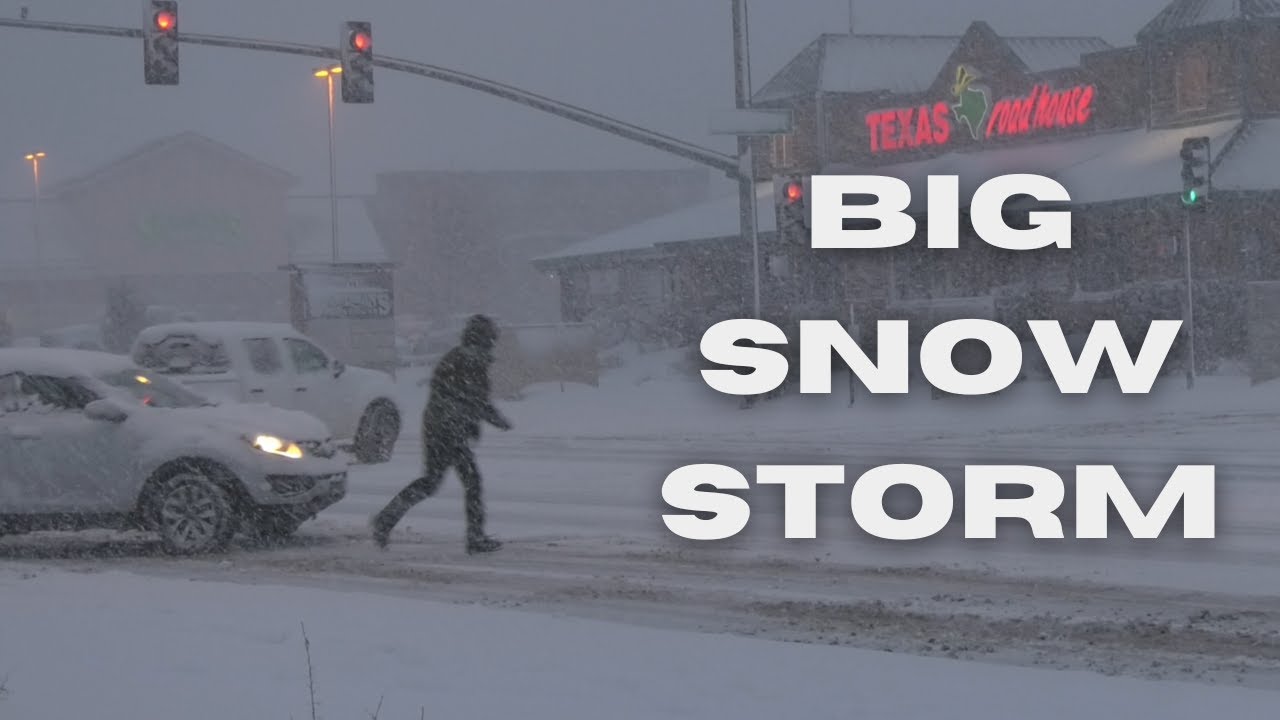 Valentine's Day SNOW STORM (BLIZZARD CONDITIONS) - Flagstaff, AZ (2/14/23)