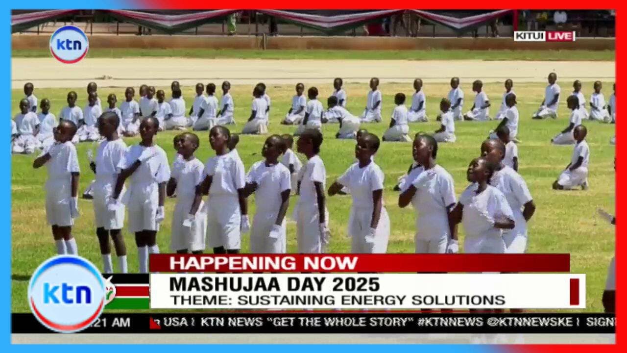 Children honor Raila with a heartfelt performance celebrating him as a true shujaa at Mashujaa