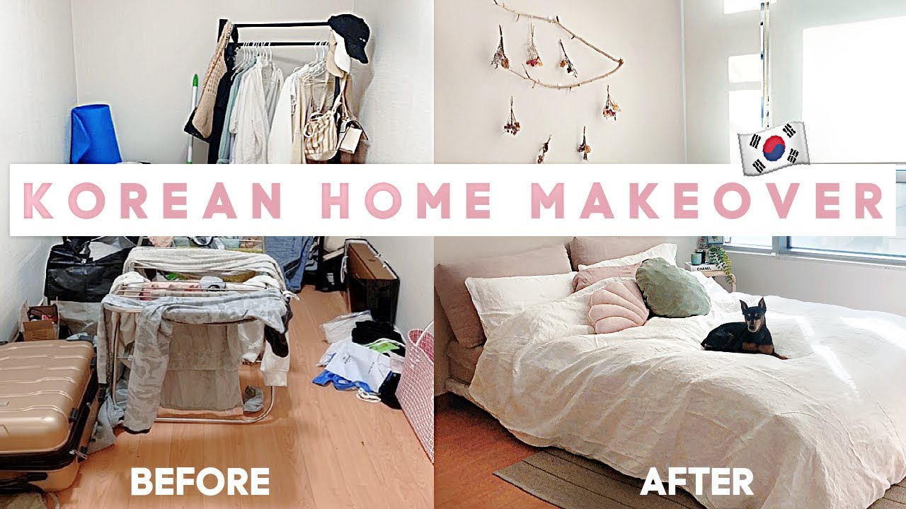 Korean Apartment MAKEOVER 🏠 + Cheap, Easy, Cozy Decor