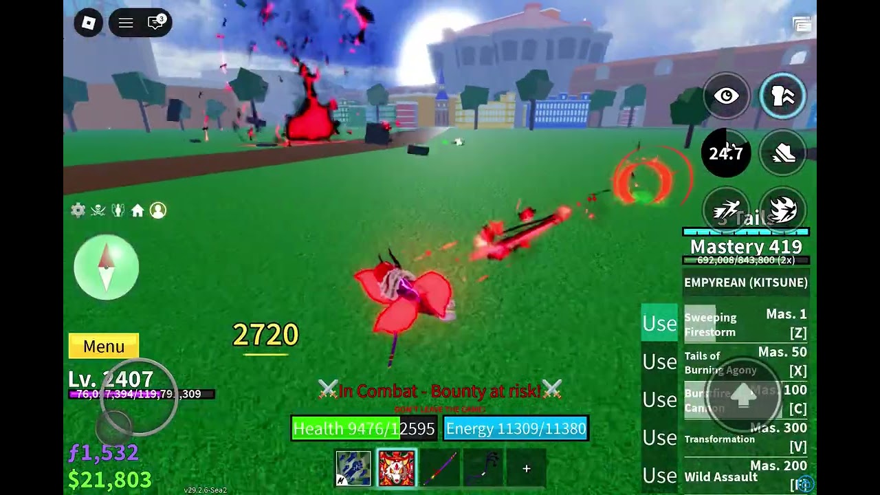 Blox fruit PvP bounty hunting 