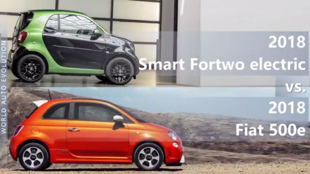 2018 Smart Fortwo electric vs 2018 Fiat 500e (technical comparison)