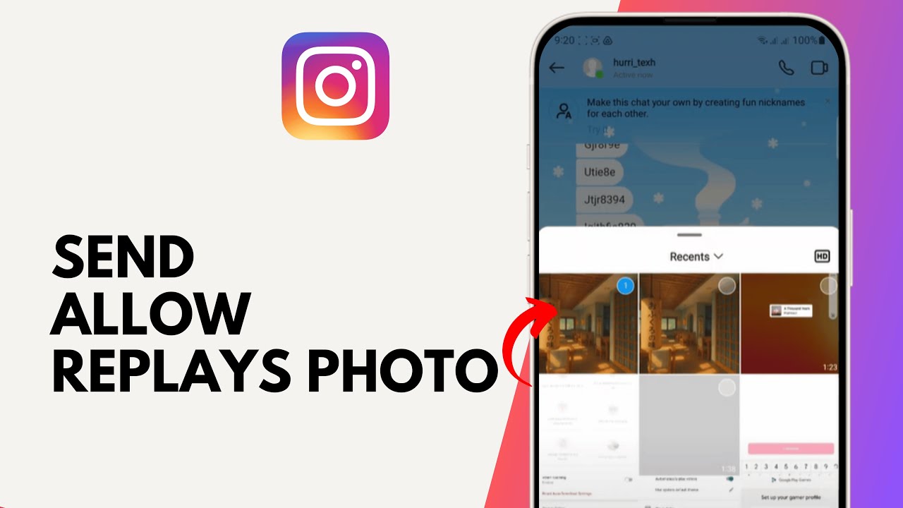 How to Send Allow Replays Photo on Instagram