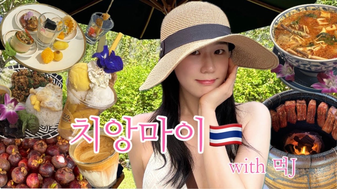 [Vlog] 치앙마이 스파르타 3박5일 일정| 먹J Chiang Mai #1 🇹🇭| 도심공항 출국| 댄카우만까이•징짜이마켓•넹무옹옵•캄빌리지|님만해민숙소
