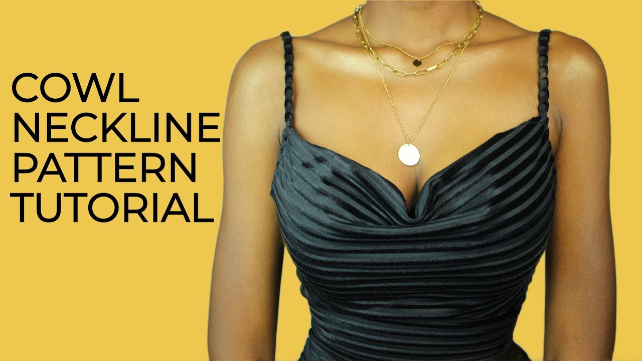 How To: Cowl Neckline in a Spaghetti Strap Dress