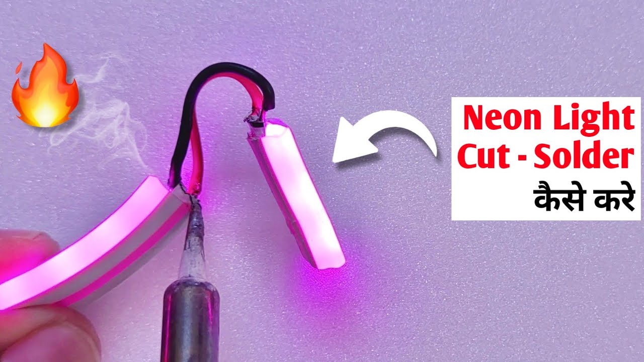How to make custom Neon Sign | how to cut and solder neon light | make custom neon signs at home