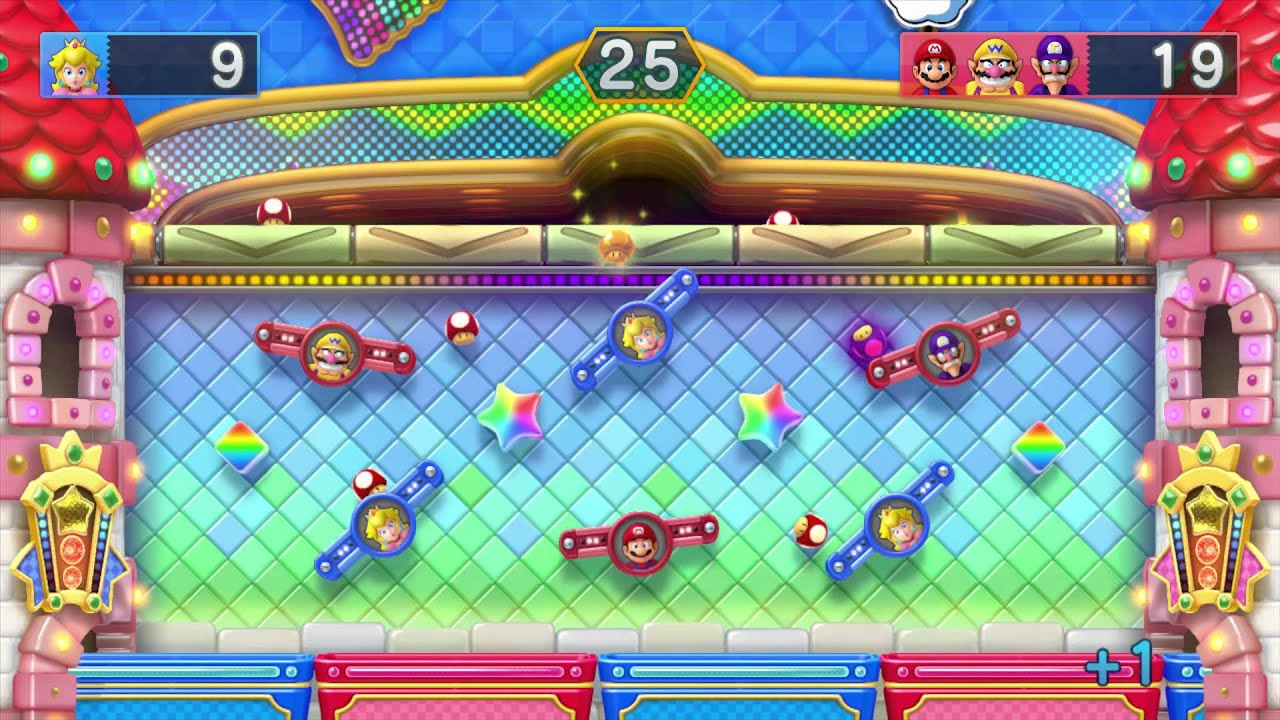 Mario Party 10: All 1v3 Minigames (4 Player)