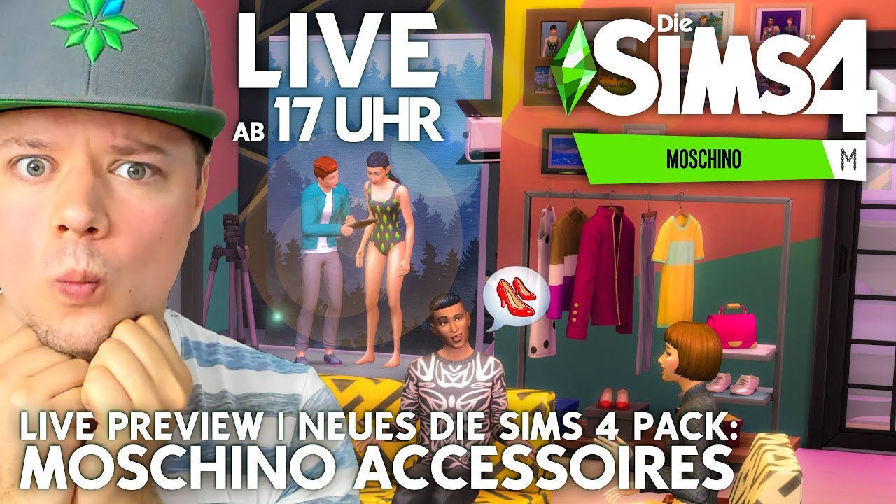 Objekte & GAMEPLAY Preview Live: Die Sims 4 Moschino Accessoires Pack