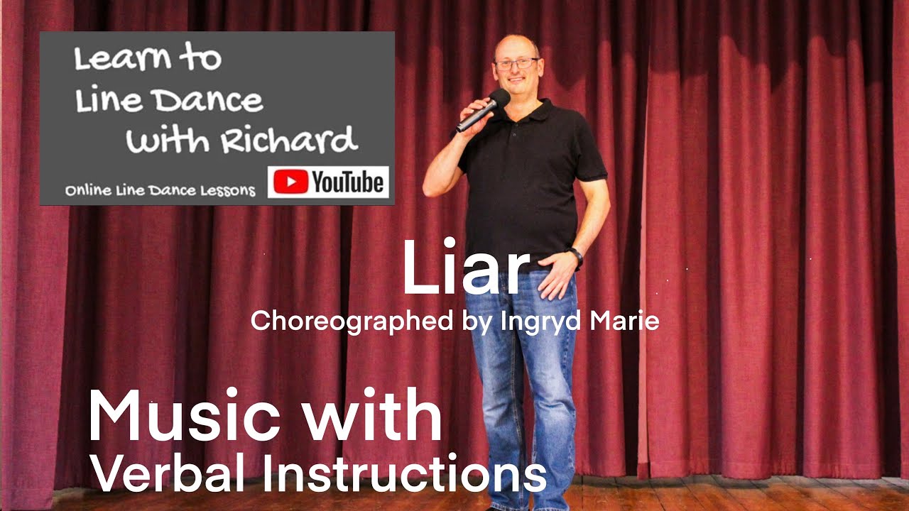 BEGINNER LINE DANCE LESSON 174 - Liar - Part 2 - Music with verbal instruction