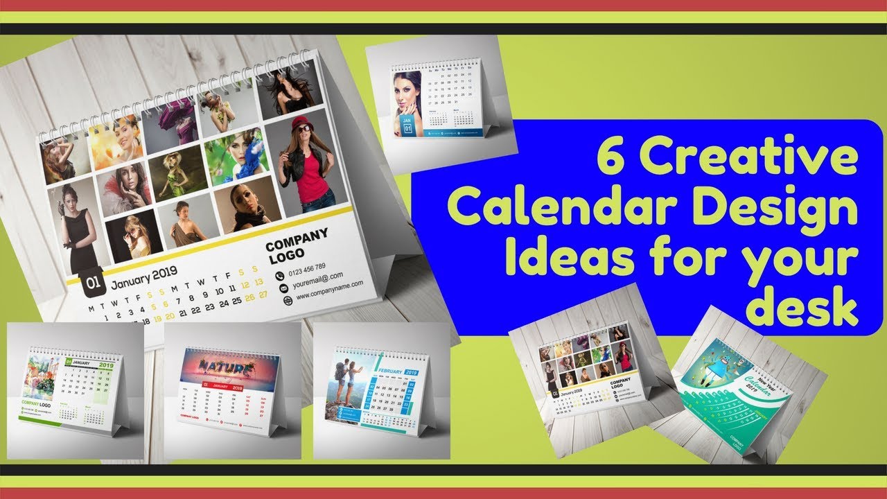 6 creative calendar design ideas for your desk for the year 2019