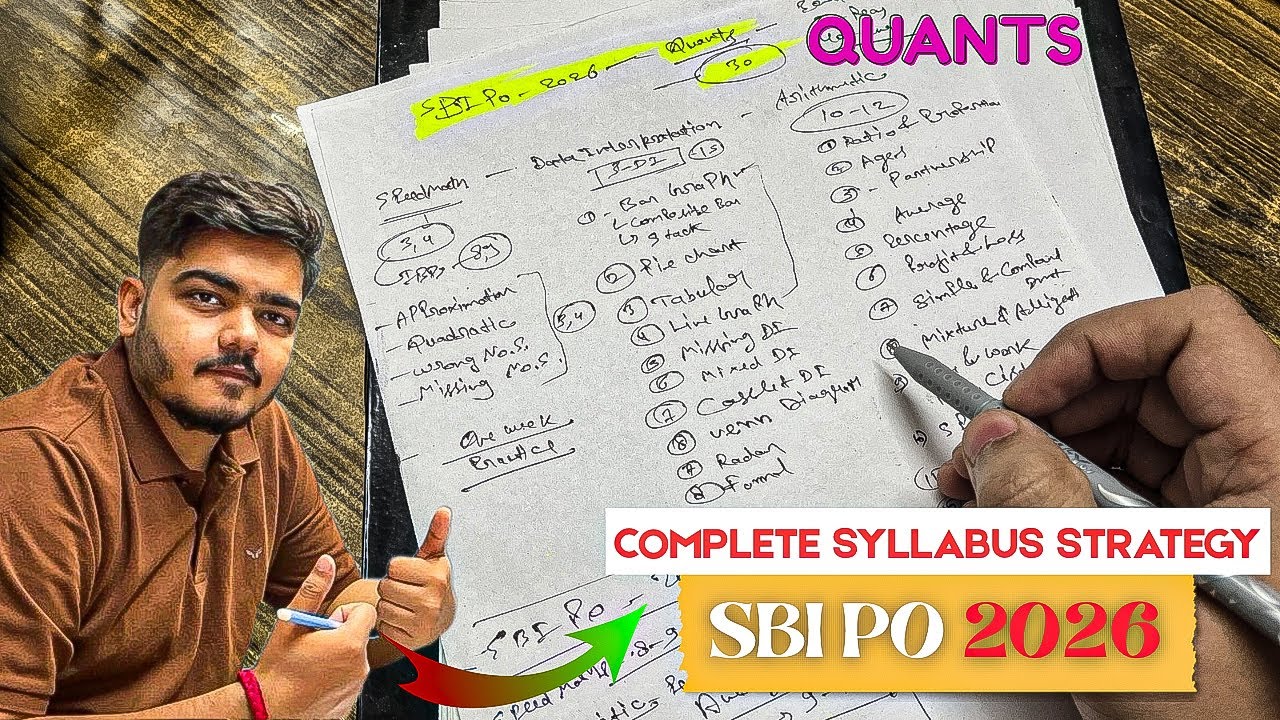 How To Start Quants ✅ || SBI PO- 2026