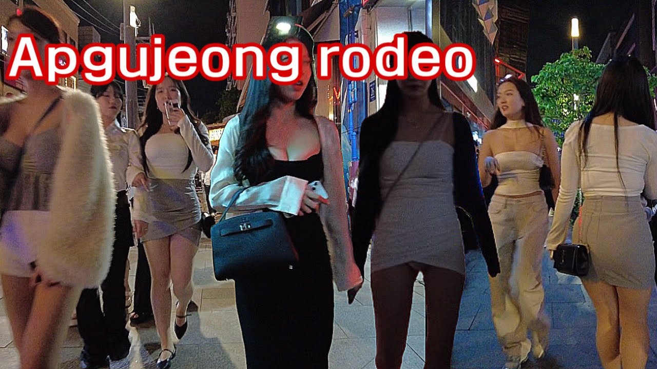 [4K KOREA] SEOUL NIGHTLIFE 🔥압구정로데오 패션🔥넘버원 압구정로데오 거리 업데이트