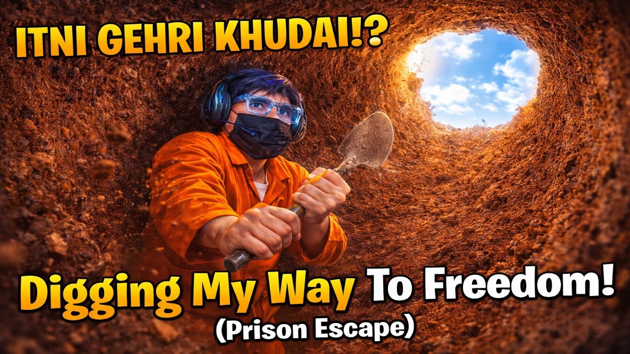 ITNI GEHRI KHUDAI? 😱 Digging My Way To Freedom! (Prison Escape) #3