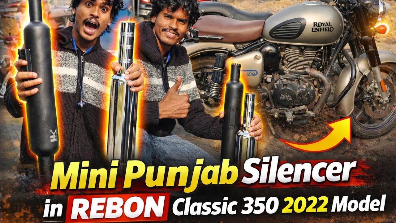 🚀 Installing😱 Long Punjab Exhaust on Royal Enfield Classic 350 (2022) + Bend Pipe Fitment | 😱🔥