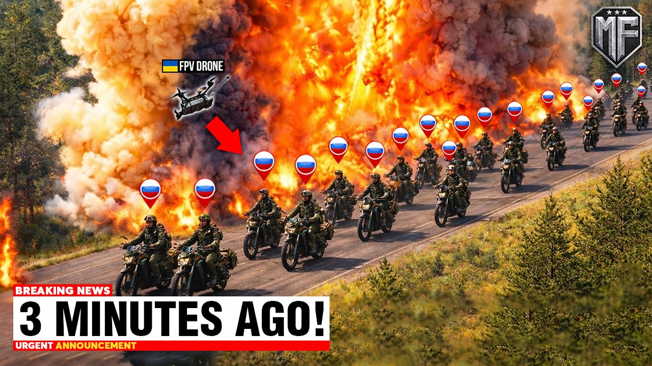 Russian MOST FEARED Motorcycle Troops ENTER Ukraine - 3 Minutes Later, GONE