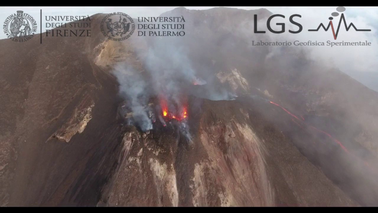 Stromboli Video drone 12 luglio 2019