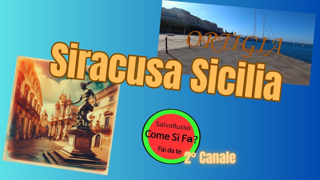 Siracusa Ortigia le sue bellezze, una passeggiata con il monopattino.
